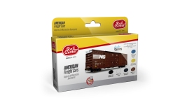 Ammo 4601010 - 6-tlg. Farbset Acryl Amerikanische Güterwagen, 15 ml